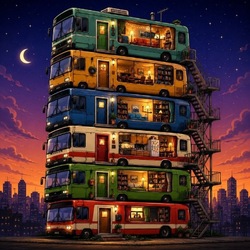 bus house